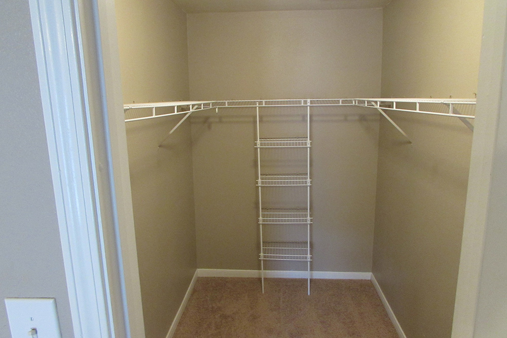 Large walk-in closet.