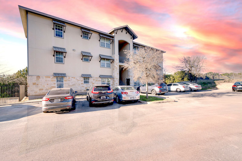 Logan Ridge exterior is a newer build in San Marcos, Texas.