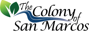 The Colony of San Marcos logo.